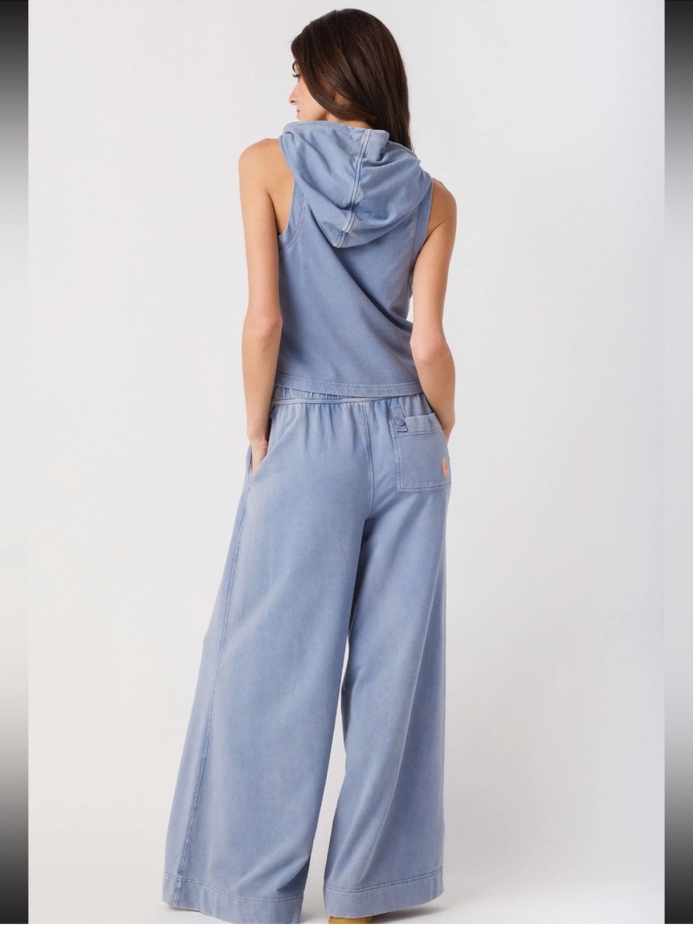 NWT Free People Movement Keep Pace 2 piece set blue Ashe medium - Picture 6 of 10